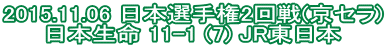 2015.11.06 ���{�I�茠2���(���Z��) ���{���� 11-1 (7) JR�����{